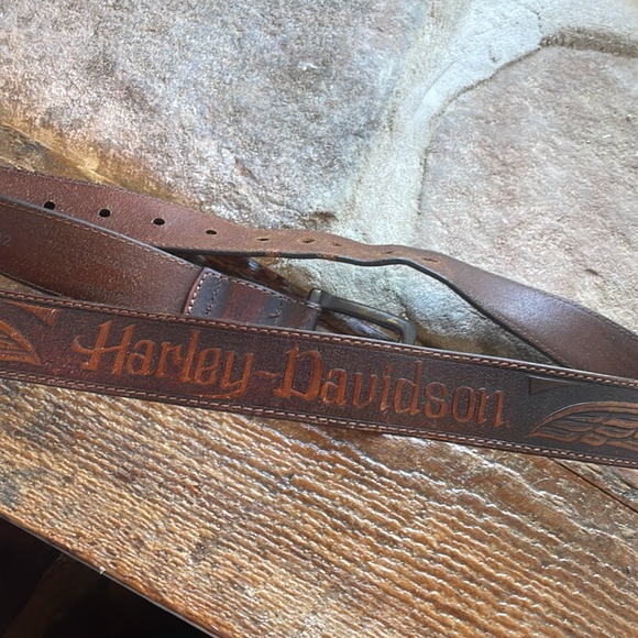 Harley-Davidson Cowhide Leather 2016 Belt Size 42 - Picture 11 of 11